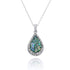 Tear Drop Shape Roman Glass Pendant